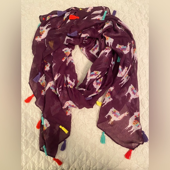 Printed Village Accessories - Printed Village llama print scarf